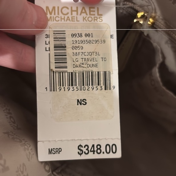 NWT. Michael Kors Taupe Tote Bag - Picture 7 of 8